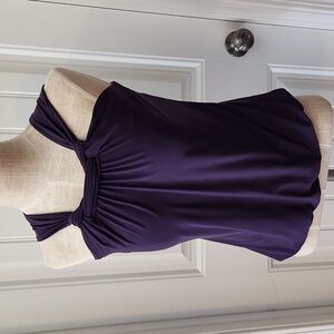 Limited Plum Purple Twist Tank Top